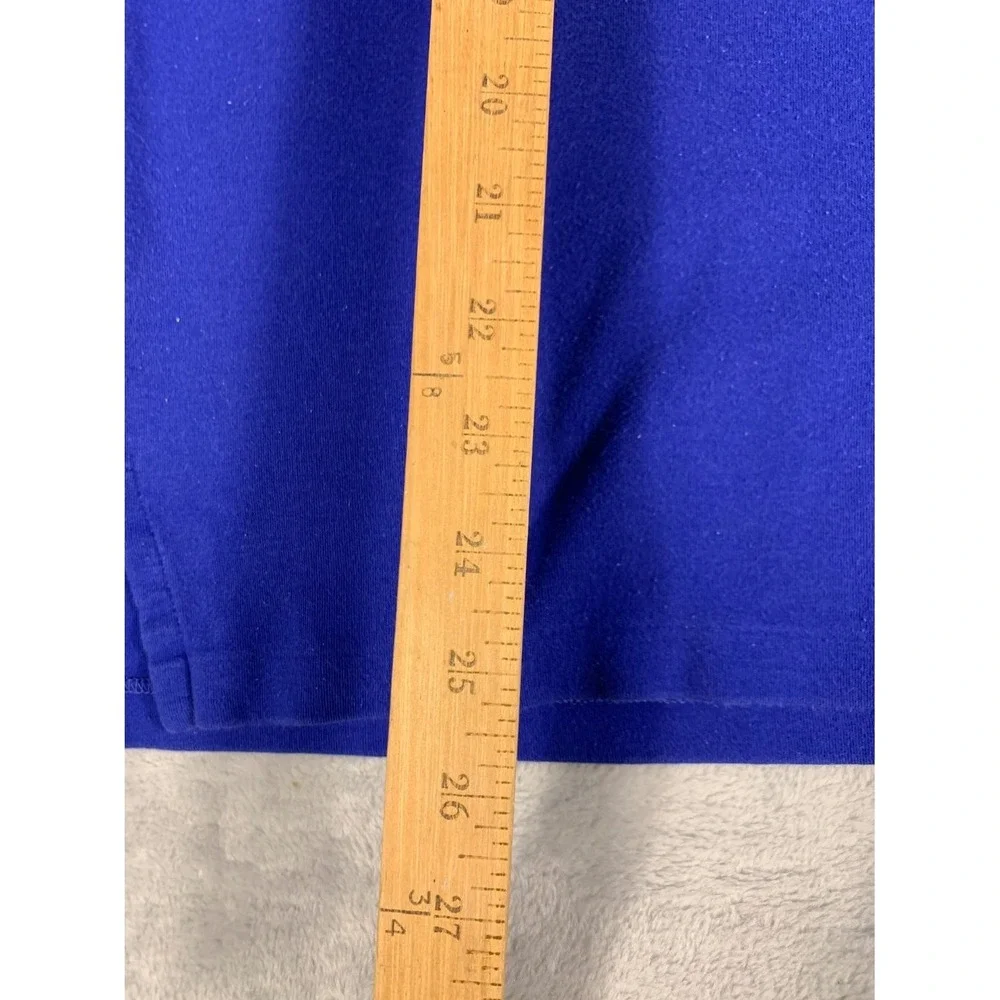 Polo Ralph Lauren Mens L Blue T-Shirt Ribbed Crew Neck Pony Red Fit
